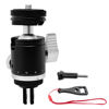 Picture of Aluminum Camera Tripod Mount Adapter with 360 Degree Rotation Mini Ball Head, 1/4"- 20 Screw Conversion Adapter Compatible with Go Pro Hero, DJI OSMO, Sony, Insta 360 and Other Action Cameras