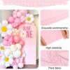 Picture of Spandex Fitted Wedding Arch Cover 7.2FT Pink Arch Backdrop Cover, Round Top Chiara Backdrop Stand Covers for Wedding Birthday Party Baby Shower Banquet Arch Decoration (Pink, 7.2FT)