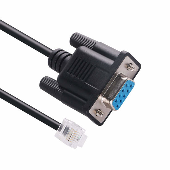 Picture of DB9 Serial Cable for APC PDU, RJ11 RJ12 6P6C RS232 Cable, 940-0144A