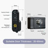 Picture of Generic Smart Fingerprint Door Lock,IPX5 Weatherproof Garden Door Lock,Full Control in The TTLock App, Black, XC007-TTZNS