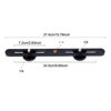 Picture of RecDec 2 Pack Dual Selfie Light Holder Tripod Mount Stand with 1/4 Screw Second Video Lights Extension Bar for Clip Fill Light Panel Camera Flash DSLR Double Brightness Phone Live Recording Vlogging