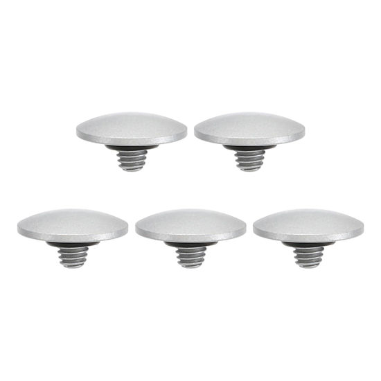 Picture of PATIKIL Camera Shutter Button, 5 Pack Soft Shutter Release Button Pure Copper Camera Button Convex Suitable for Nikon for Fujifilm for Leica DSLR/SLR Camera, Silver