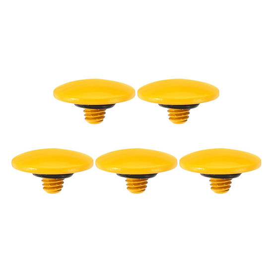 Picture of PATIKIL Camera Shutter Button, 5 Pack Soft Shutter Release Button Pure Copper Camera Button Convex Suitable for Nikon for Fujifilm for Leica DSLR/SLR Camera, Orange