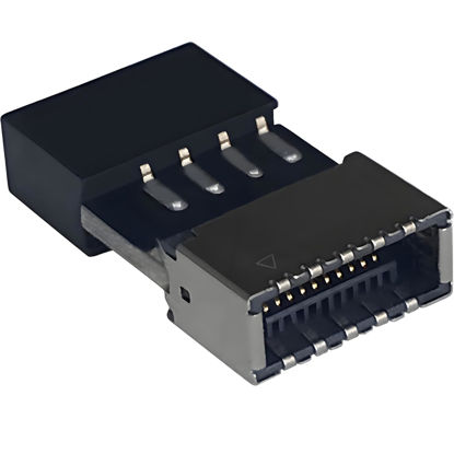 Picture of Bejavr USB 2.0 to USB 3.2 Gen 1 Header Adapter Front Panel Connector Motherboard USB 9Pin to Type-E/USB C
