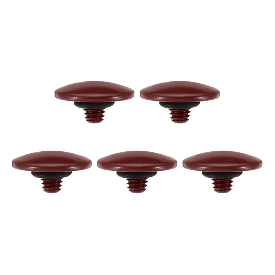 Picture of PATIKIL Camera Shutter Button, 5 Pack Soft Shutter Release Button Pure Copper Camera Button Convex Suitable for Nikon for Fujifilm for Leica DSLR/SLR Camera, Dark Red