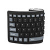 Picture of sungwoo Foldable Silicone Keyboard USB Wired Waterproof Rollup Keyboard for PC Notebook Laptop (Black+Grey)
