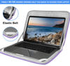 Picture of 14 inch Laptop Case, Shockproof Protective Computer Sleeve Flip Cover Briefcase Carrying Bag Compatible with 14"-15" HP, Lenovo, Asus, Acer, Notebook, Chromebook Computer, Light Purple