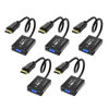 Picture of MT-VIKI HDMI to VGA Adapter, Gold-Plated HDMI Converter Male to Female, Compatible for Computer, Desktop, Laptop, Monitor, Projector, HDTV, Chromebook, Raspberry Pi, Roku, Xbox (5 Pack)