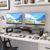 Picture of WESTREE Dual Monitor Stand Riser, Wood and Steel Monitor Stand Riser, Computer Monitor Stand for 2 Monitors, Multi-Purpose Desktop Storage Stand for Computer,Laptop,Printer,TV