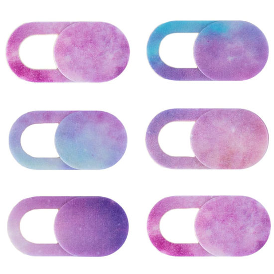 Picture of AWAA Webcam Cover, Laptop Camera Cover Slide, Ultra-Thin Camera Cover Slide for MacBook Pro, iMac,PC,iPad,iPhone,Cell Phone and More Accessories-Spiral Nebula (Pink)