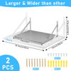 Picture of 2 Pcs Projector Wall Mount Shelf, Projector Floating Shelf, Projector Rack Holder for Wall, Modem Shelf/Router Shelf/Cable Box/Router Wall Mount/Router Storage, Router Shelf Modem Cable Box Shelf