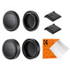 Picture of K&F Concept X Mount Body Cap Cover & Rear Lens Cap & Hot Shoe Cover Kit for Fuji Fujifilm X Mount X-Pro2 X-Pro3 X-T2 X-T3 XT4 XT5 X-E4 X-T30 X-E2 X-E2s X-E3 X-E4 X-A10 X-A7 X-A5