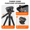 Picture of COMAN Q6 Panoramic Gimbal Video Head With Quick Release Plate For DJI RS Manfrotto Hydraulic Fluid Head For Tripod DSLR Camera,Fluid Head with Stepless Adjustable Pan & Tilt Damping,Max Load 22lb/10kg