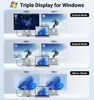 Picture of GOPALA USB C to Dual HDMI Adapter 4K@60Hz, USB C Hub Multiport Adapter with 2 HDMI, USB3.0, PD 100W, USB C to HDMI Splitter Compatible with MacBook Pro/Air, iPad Pro, Dell, HP, S24/S23/S22