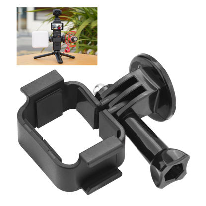 Picture of BRDRC Pocket 3 Extension Adapter, Dual Cold Shoe Mount Camera Extender Frame for DJI Osmo Pocket 3 Creator Combo Handle Accessories for Microphone, Led Video Light, Tripod, Bicycle, Backpack Clip