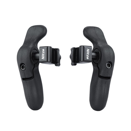 Picture of Nitze Side Handle Kit with NATO Clamp, Left and Right NATO Side Handles for Smartphone Cage, iPad Cage, Monitor Cage and Camera Cage - PA32C
