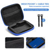 Picture of ProCase Carrying Case for Samsung T7 Shield External SSD with 2 Cable Ties, Hard EVA Shockproof Storage Travel Organizer for T7 Shield Portable Solid State Drive USB 3.2 1TB 2TB -Blue