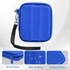 Picture of ProCase Carrying Case for Samsung T7 Shield External SSD with 2 Cable Ties, Hard EVA Shockproof Storage Travel Organizer for T7 Shield Portable Solid State Drive USB 3.2 1TB 2TB -Blue
