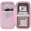 Picture of co2CREA Hard Case compatible with Texas Instruments TI-84 Plus CE/TI-84 Plus/TI-Nspire CX II CAS/TI-Nspire CX II/TI-83 Plus/TI-89 Titanium/TI-86 Color Graphing Calculator, Rose Gold