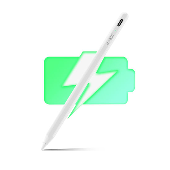 Picture of Stylus Pen for iPad,Pen for iPad 9th&10th Generation,Active Pencil Compatible with (2018-2023) Apple iPad Pro 11&12.9 inch 3/4/5/6th, iPad 6/7/8/9/10th, iPad Mini 5/6th, iPad Air 3/4/5th Gen-White