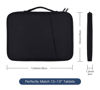 Picture of 12-12.9 Inch Tablet Sleeve Bag for 12.4" Samsung Galaxy Tab S9+ Plus/S8+/S7+/S7+ Plus/S7 FE,13" iPad Air M4/iPad Pro M2 2024/Pro 12.9"/Microsoft Surface Go 2 12.4"/Pro 11 10 9 8 Carrying Case-Black
