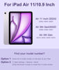 Picture of Harvopu Compatible with iPad Air 11 inch & Air 5th/ Air 4th Generation Case with Keyboard - Multi-Touch Trackpad, 7-Color Backlit, Detachable Folio Keyboard Cover for Air 11 M2, Air 5/4 (Ligh Purple)