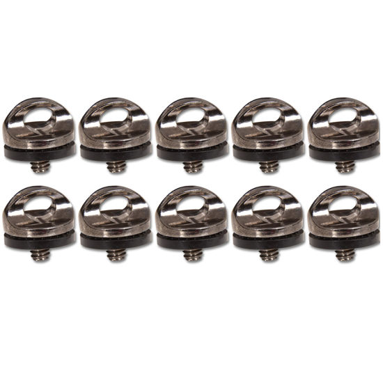 Picture of Danger Buddies Camera Tripod Adapter Ring - Quick Install/Release 1/4"-20 Neck and Wrist Strap Mount for Camera Slings and Securing Camera Lanyards - (10-Pack)