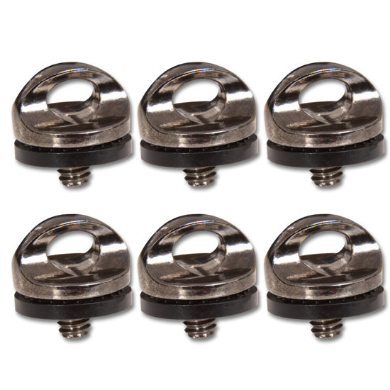 Picture of Danger Buddies Camera Tripod Adapter Ring - Quick Install/Release 1/4"-20 Neck and Wrist Strap Mount for Camera Slings and Securing Camera Lanyards - (6-Pack)