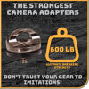 Picture of Danger Buddies Camera Tripod Adapter Ring - Quick Install/Release 1/4"-20 Neck and Wrist Strap Mount for Camera Slings and Securing Camera Lanyards - (6-Pack)