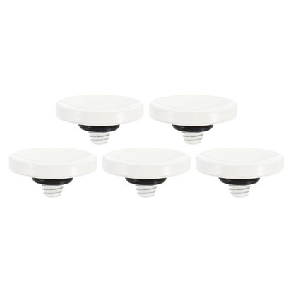 Picture of PATIKIL Camera Shutter Button, 5 Pack Soft Shutter Release Button Pure Copper Camera Button Concave Suitable for Nikon for Fujifilm for Leica DSLR/SLR Camera, White