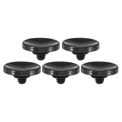 Picture of PATIKIL Camera Shutter Button, 5 Pack Soft Shutter Release Button Pure Copper Camera Button Concave Suitable for Nikon for Fujifilm for Leica DSLR/SLR Camera, Black