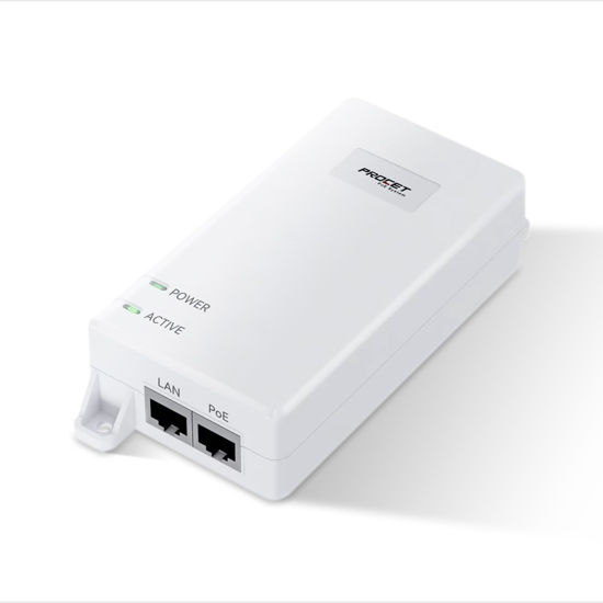 Picture of 10Gbps PoE++ Injector 60W IEEE802.3bt/at/af Compliant, Supplies PoE(15.4W) or PoE+(30W) or PoE++(60W) Power Over Ethernet Distances Up To 328ft, PoE Injector Adapter for Camera/Access Point, EN60GB-10