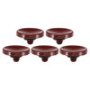Picture of PATIKIL Camera Shutter Button, 5 Pack Soft Shutter Release Button Pure Copper Camera Button Concave Suitable for Nikon for Fujifilm for Leica DSLR/SLR Camera, Dark Red