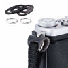 Picture of Camera Strap Eyelet Lug Split O Ring Adapter & Leather Cover for Sony ZV-E10 A6700 A6600 A6500 A6400 A6300 A6100 A6000 A7C A7RIV A7SIII II Leica Q3 Nikon ZFC Z fc Fuji XE4 XT4 X-S10 X-T30 X-Pro3 X100V