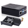Picture of GeeekPi ABS Case with Armor Lite V5 Active Cooler for Raspberry Pi 5, Pi 5 Case with Aluminum Heatsink & Cooling Fan for Raspberry Pi 5 (Black)