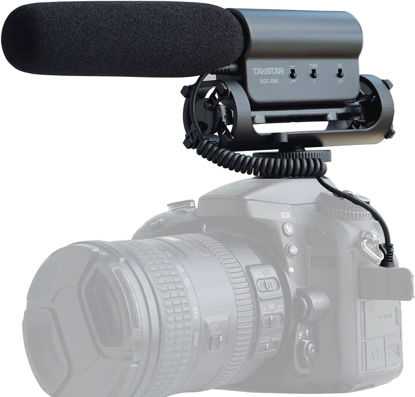 Picture of TAKSTAR SGC-598 Video Microphone - Professional Camera Recording Cardioids Condenser Microphone with Shock-Resistant, Windscreen, 3.5mm Shotgun Microphone for Canon/Nikon/Sony Camera & Camcorder