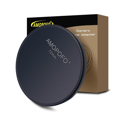 Picture of 72mm Metal Lens Cap,Compatible with All Any 72mm with Camera Thread Lens and 72mm Camera Accessory.CNC MACHINED(Front Cover+Rear Cover)