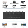 Picture of 8 Port RCA to HDMI Converter 1080P/720P RCA Composite CVBS AV Switch to HDMI Converter Adapter Support 4:3/16:9 Switch, for Sega Xbox PS1 PS2 PS3 N64 NGC SNES WII VHS VCR Camera DVD(with Remote
