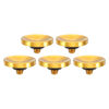 Picture of PATIKIL Camera Shutter Button, 5 Pack Soft Shutter Release Button Pure Copper Camera Button Concave Suitable for Nikon for Fujifilm for Leica DSLR/SLR Camera, Golden
