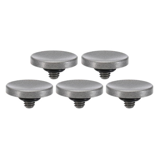 Picture of PATIKIL Camera Shutter Button, 5 Pack Soft Shutter Release Button Pure Copper Camera Button Concave Suitable for Nikon for Fujifilm for Leica DSLR/SLR Camera, Silver