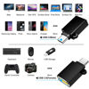 Picture of BaseNew USB to USB C Adapter 8 Pack,USBC to USB Adapter,USB A to USB C Adapter,USB to USBC-C Adapter,C to USB Adapter,USB Converter for iPhone 15/14/13,MacBook,iPad,Black
