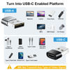 Picture of BaseNew USB to USB C Adapter 8 Pack,USBC to USB Adapter,USB A to USB C Adapter,USB to USBC-C Adapter,C to USB Adapter,USB Converter for iPhone 15/14/13,MacBook,iPad,Black