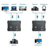 Picture of YGiTK 3.5mm Audio Switcher, 1 in 2 Out & 2 in 1 Out Bi-Directional Switcher, Mute Function,Easy Change 1x2 2x1 3.5mm Stereo Audio Switch Splitter 2 Ports Aux Selector for PC TV Phone Laptop Headphone