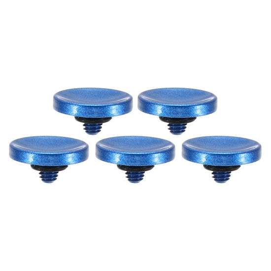 Picture of PATIKIL Camera Shutter Button, 5 Pack Soft Shutter Release Button Pure Copper Camera Button Concave Suitable for Nikon for Fujifilm for Leica DSLR/SLR Camera, Blue