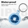 Picture of Foweroty IPX8 Waterproof Airtag Holder, Apple Airtags with Keychain, Air Tag Case for Luggage, Dog Collar, Keys, Anti-Scratch Full Body Protective Air Tags Holder（Blue）