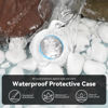 Picture of Upgrade Waterproof Airtag Holder Air Tag Case with Keychain, Hard PC+TPU Shockproof and Scratch-Resistant Airtags Case for Apple Air Tags, Airtag Accessories for GPS Item Finder Tracker, White