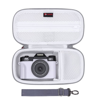 Picture of XANAD Digital Camera Case for Sony Alpha 6400/6700 / 6100/6600, Alpha ZV-E10 II/ZV-E10 / ZV-1/ Gavonde/Duluvulu 4K Vlogging Camera and Other Accessories, with Shoulder Strap (Gray)