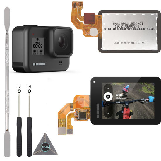 Picture of YWLRONG for GoPro HERO8 Screen Replacement LCD Display for Go Pro Hero 8 Action Camera Screen Digitizer Assembly with Tools
