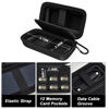 Picture of Case Compatible with SanDisk Extreme Pro/for SanDisk Portable SSD 1TB 2TB 4TB 500GB External Solid State Drive, Travel Storage Holder Bag for 2 SSD and Memory Card SD Card - Black (Box Only)
