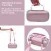 Picture of XANAD Digital Camera Case for Sony Alpha 6400/6700 / 6100/6600, Alpha ZV-E10 II/ZV-E10 / ZV-1/ Gavonde/Duluvulu 4K Vlogging Camera and Other Accessories, with Shoulder Strap (Pink)